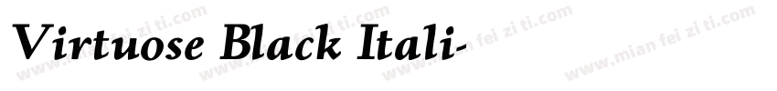 Virtuose Black Itali字体转换
